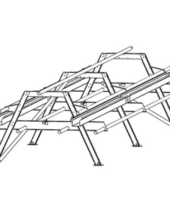 A-rack metal 5800 with 7 perches and 2 feedlines